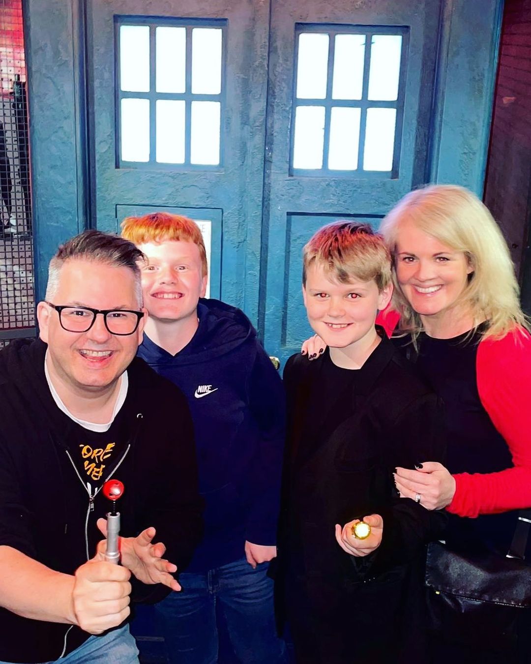 Sally Lindsay’s husband and her children