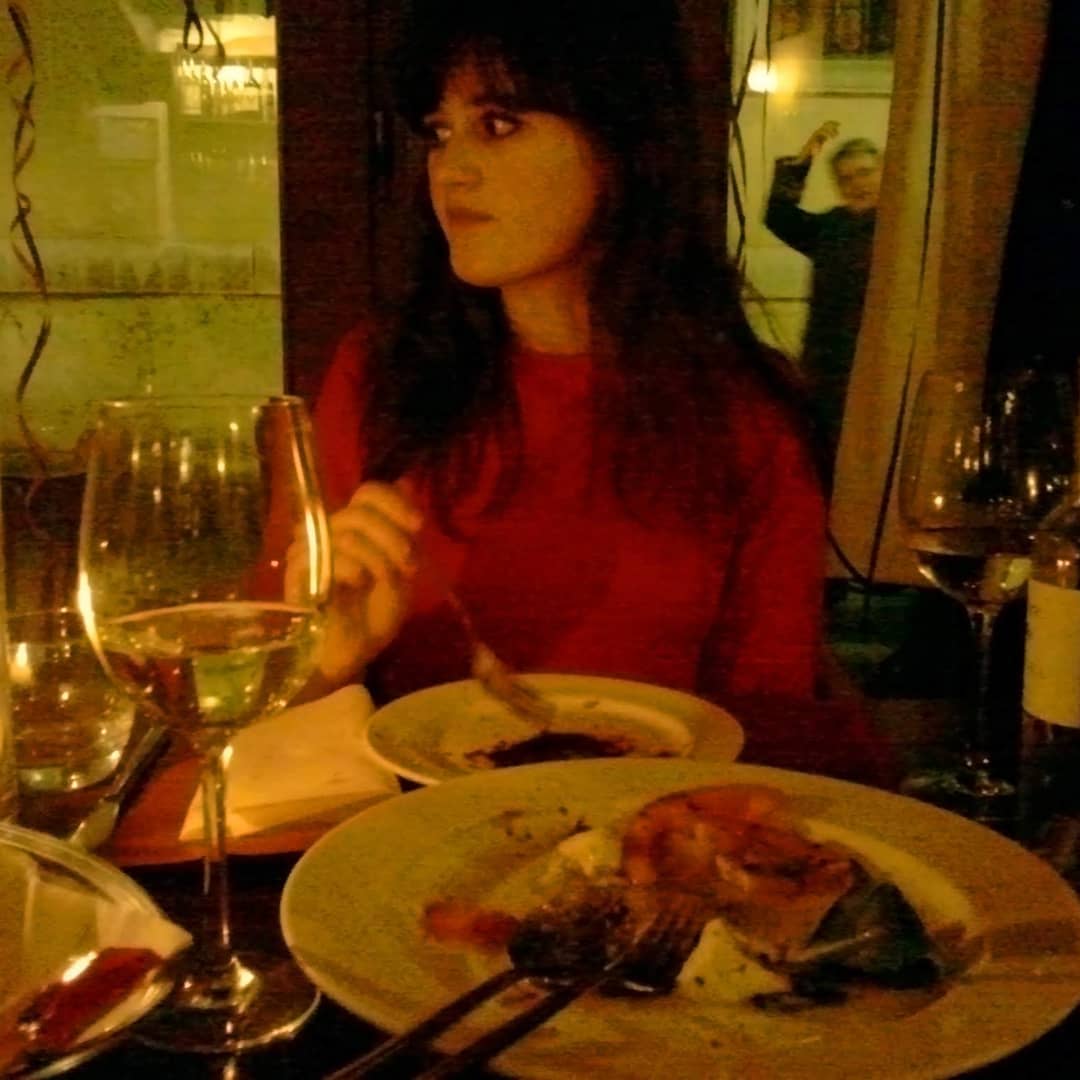 Ella Bruccoleri eating