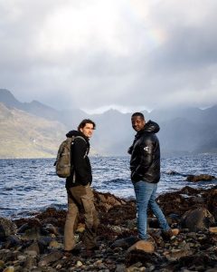 Jamal Edwards with a friend 