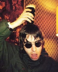 Liam Gallagher in goggles