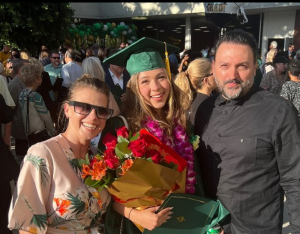 Zoie with parents