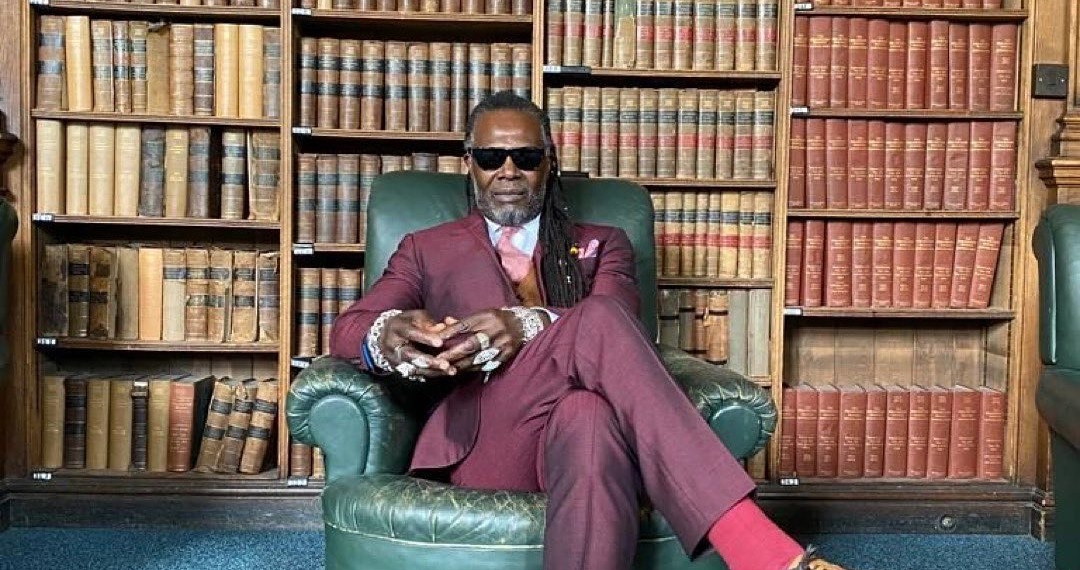 Levi Roots in a suit