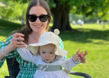 Molly Louisa Whitehall with her daughter