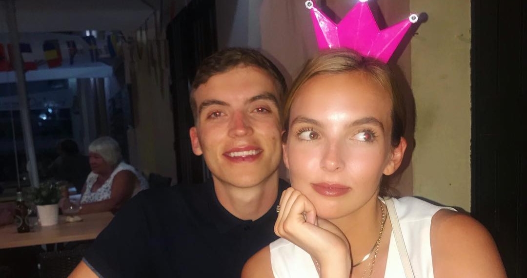 Charlie Comer with his sister