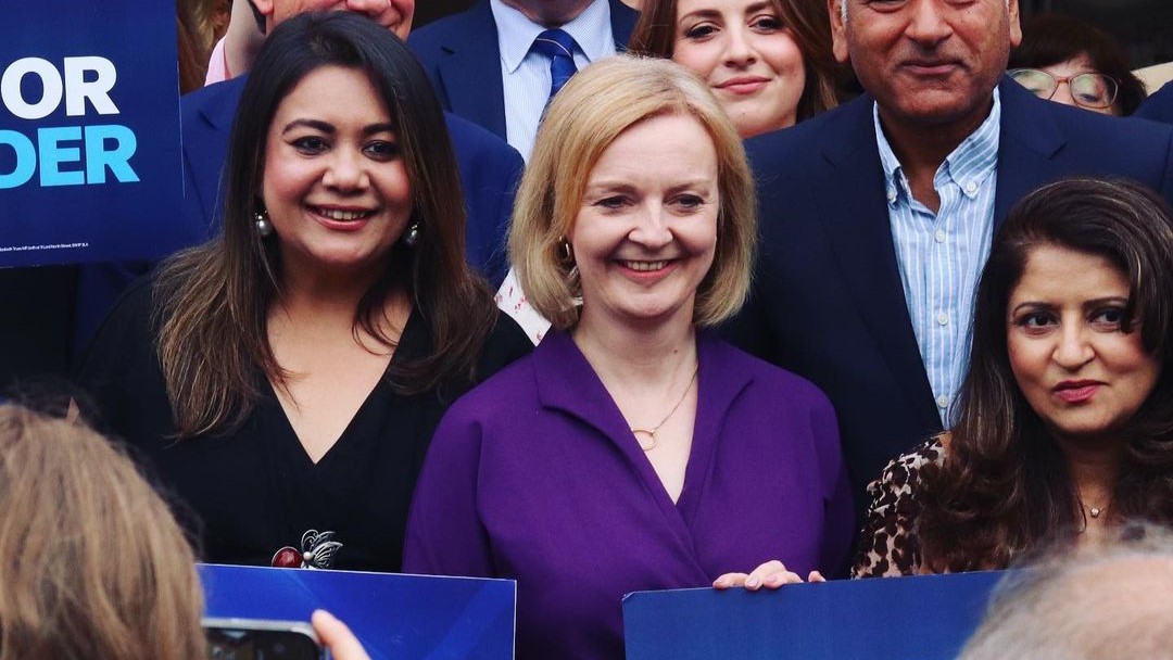 Liz Truss campaigning to become the next prime minister