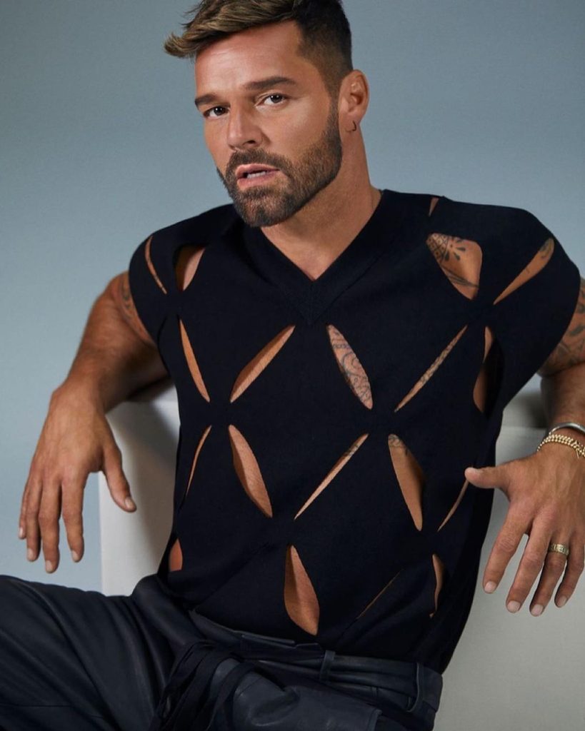Ricky Martin in a photoshoot