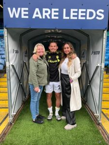 Kalvin Phillips' mother and sibling