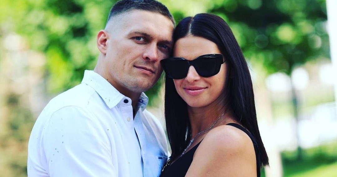 Yekaterina Usyk with her husband