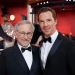 Steven Spielberg with actor Benedict Cumberbatch