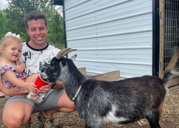 Jovi Dufren with his daughter