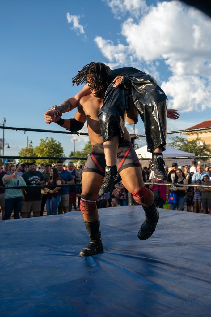 Wrestlers fighting in WWE