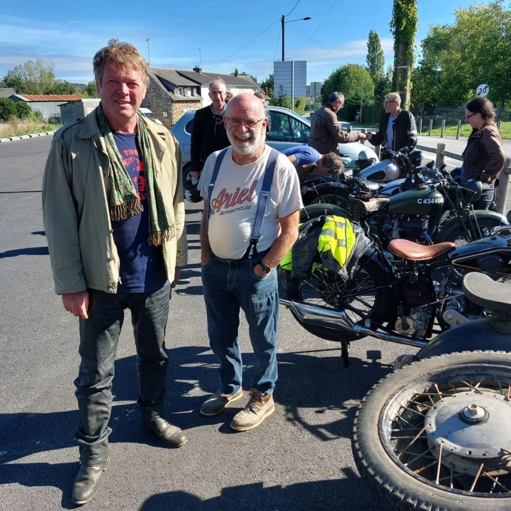 Sam Lovegrove with his friend Gary Parkin