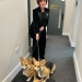 Sharon Osbourne with her dogs