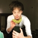 Akiko Matsuura ex-boyfriend Charlie Heaton clicking a selfie with banana