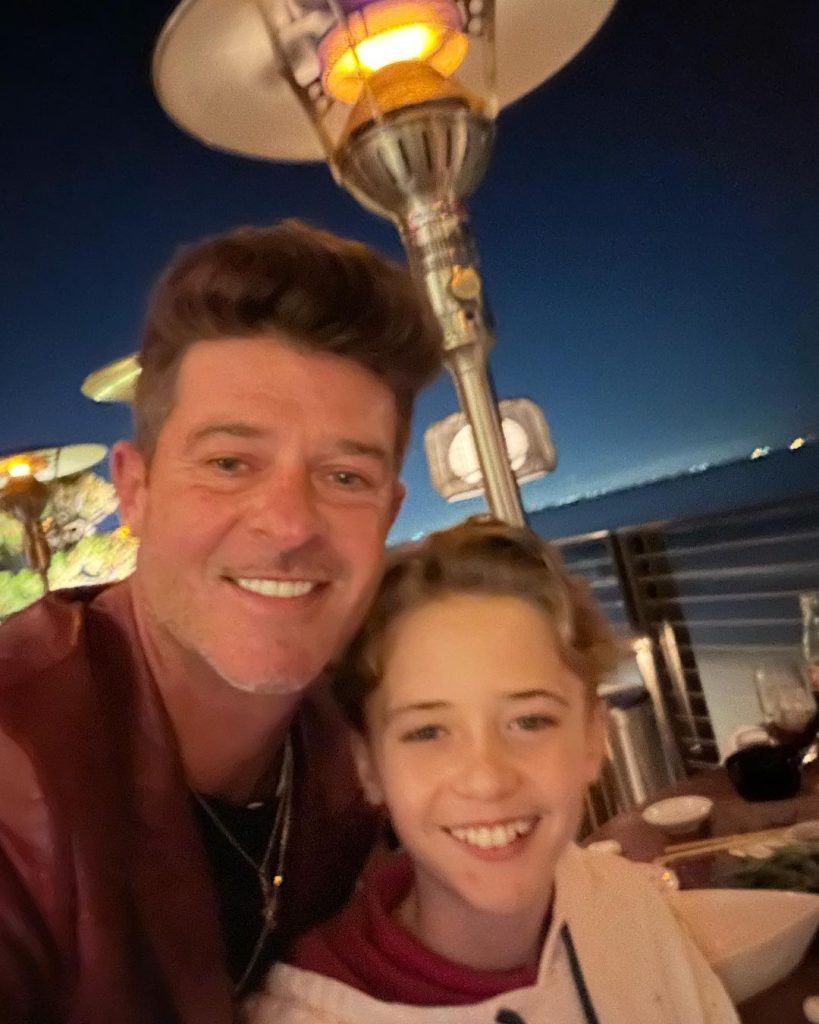 Julian Fuego Thicke with his father Robin Thicke